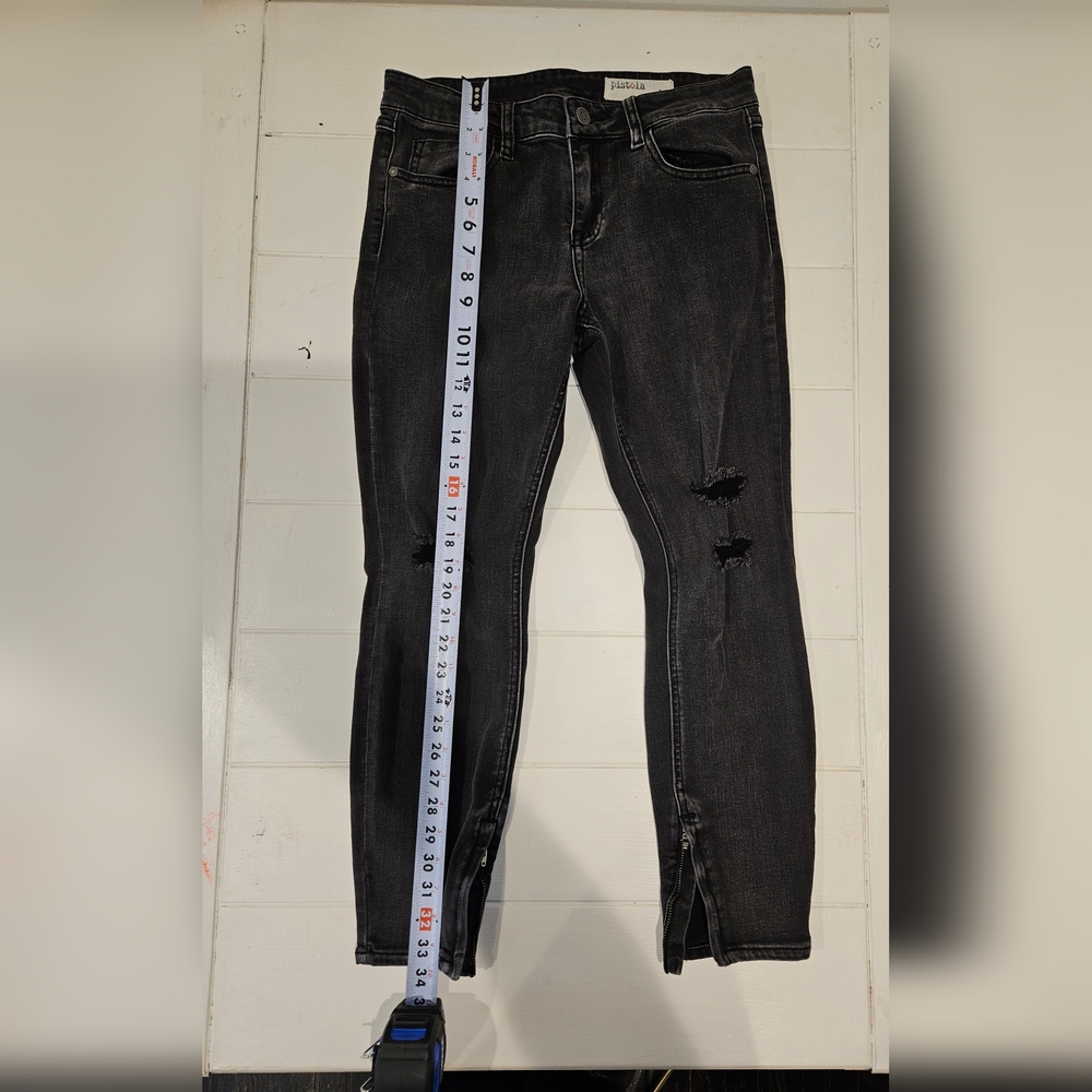 Pistola Black Distressed Women Jeans